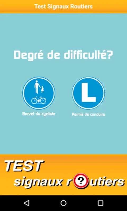 Test Signal Routier for Android: Boost Road Sign Knowledge