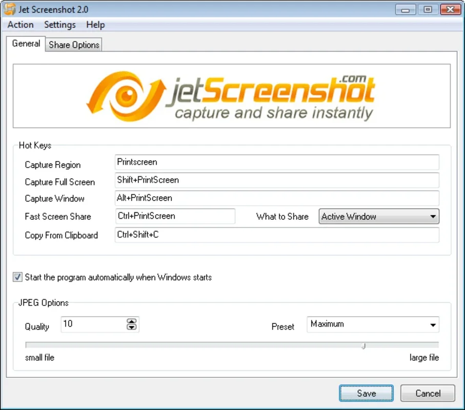 Jet Screenshot for Windows - Free Screenshot Tool