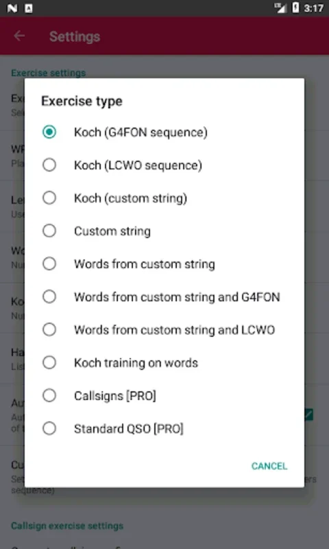 IZ2UUF Morse Koch CW for Android - Master Morse Code