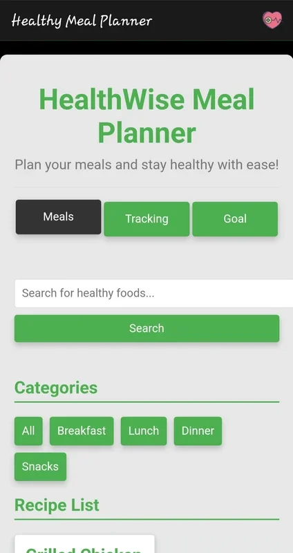 Healthy Meal Planner for Android: Plan Nutritious Meals