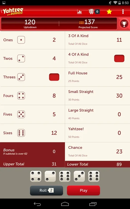 Yahtzee With Buddies for Android - Enjoy Addictive Dice Fun