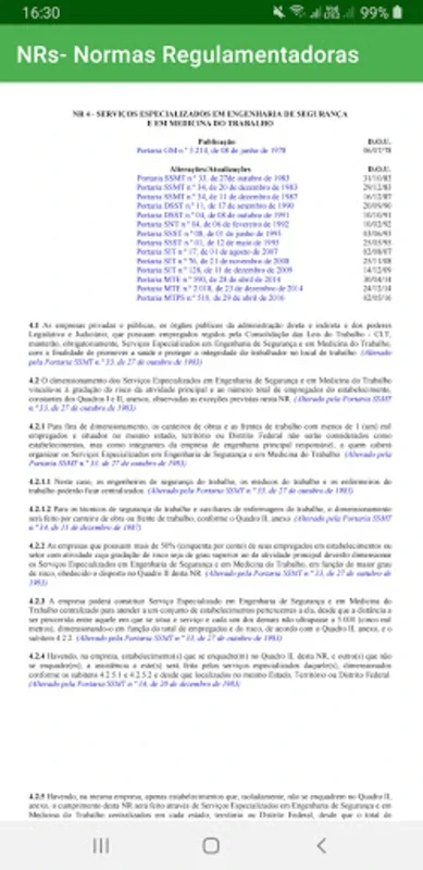 NormasnRegulamentadoras for Android: Simplify Regulatory Access