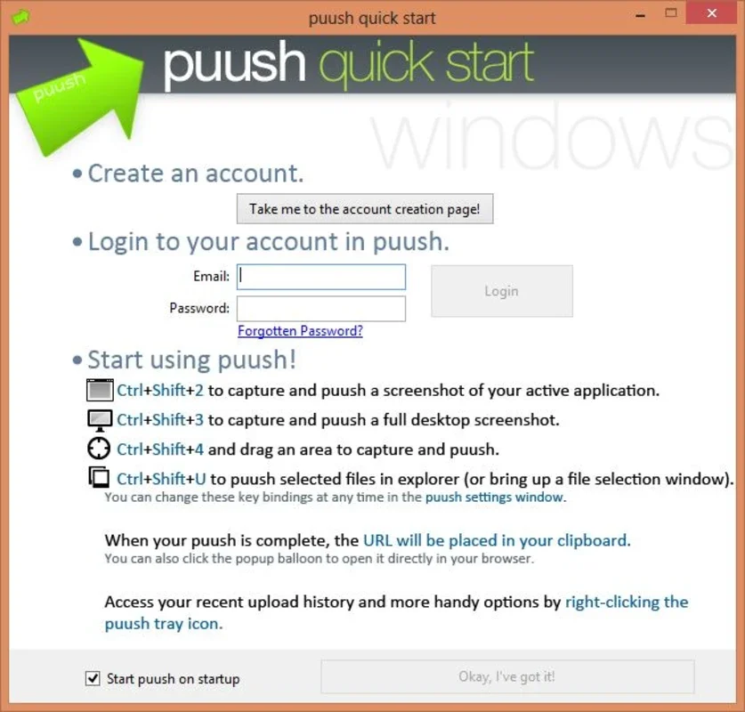 puush for Windows: Instant Image & Screenshot Sharing