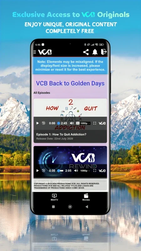 VCB STREAMING PLATFORM for Android - Exclusive Original Content