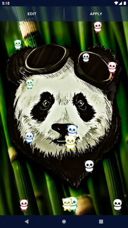 Panda Kawaii Live Wallpaper for Android - Customizable Visual Delight