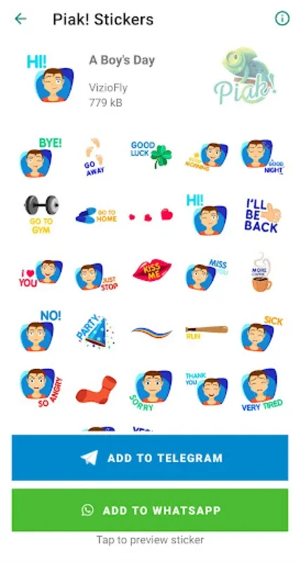 Piak! Stickers for Android - Enhance Chats