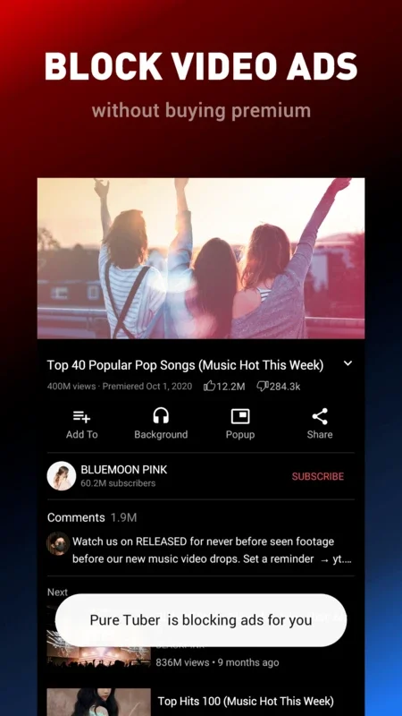 Pure Tuber for Android: Ad-Free Video Player with Background & Popup Play