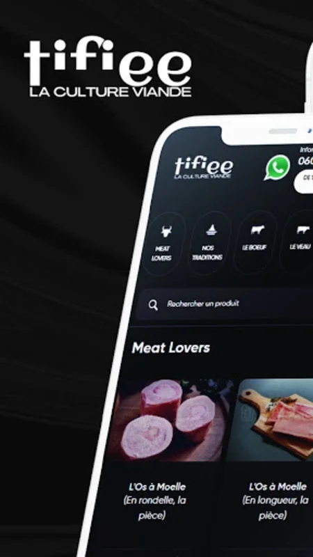 Tifiee - La Culture Viande for Android: Premium Meats Delivered