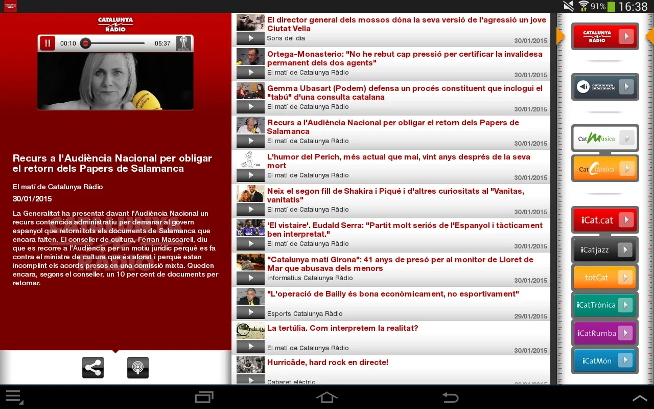 Catalunya Ràdio for Android - Stream & Explore