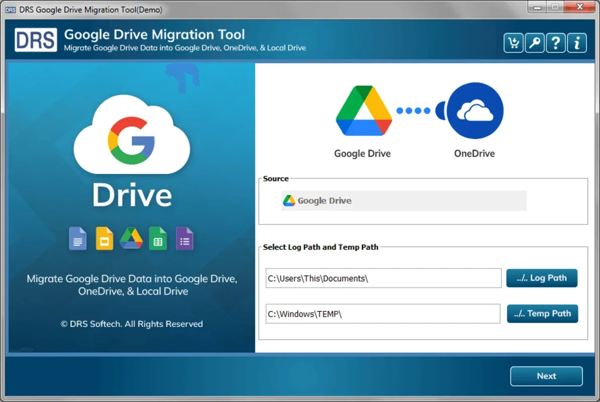 DRS Google Drive Migration Tool for Windows: Effortless File Transfer