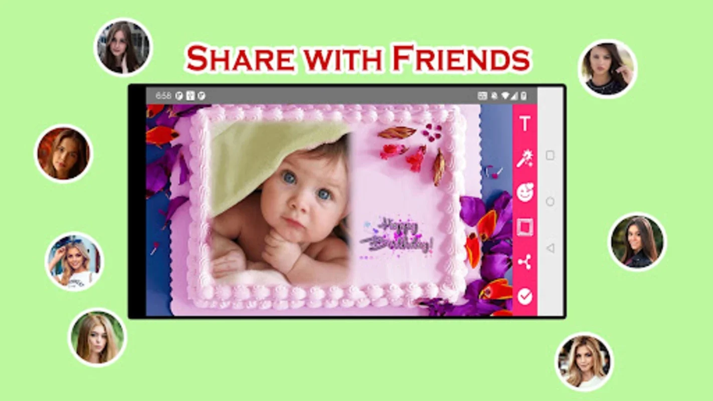 Birthday Cake Photo Frames for Android - Effortless Creativity