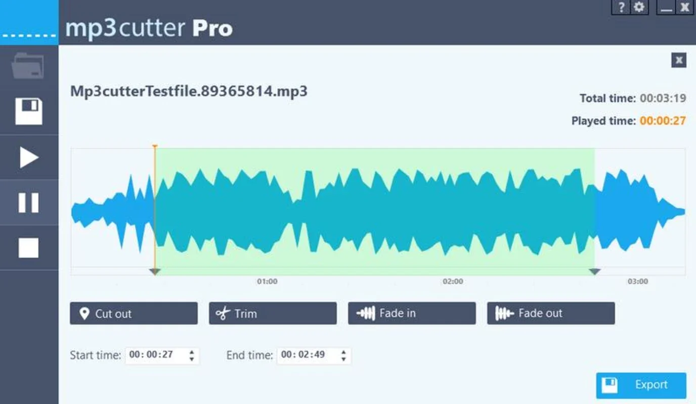 Abelssoft MP3 Cutter for Windows - Simple Audio Track Cutting