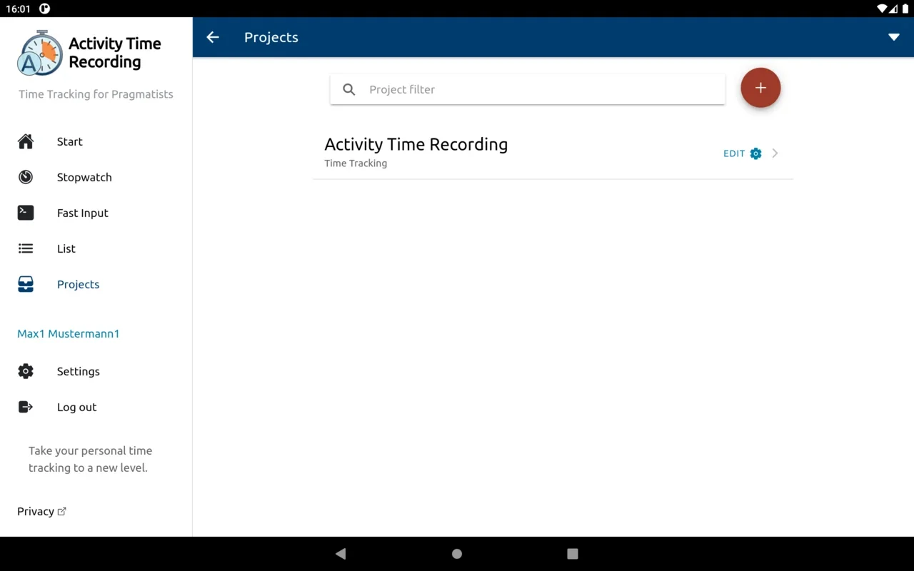 aTimeRecording - Online Time Tracking for Android: Simplify Time Management