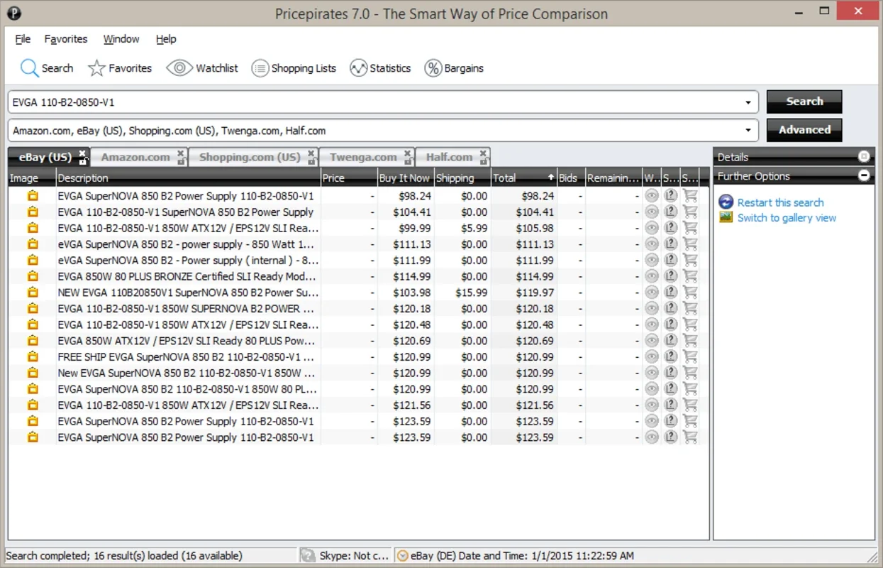 Pricepirates for Windows: Your Smart Shopping Assistant for eBay and Amazon