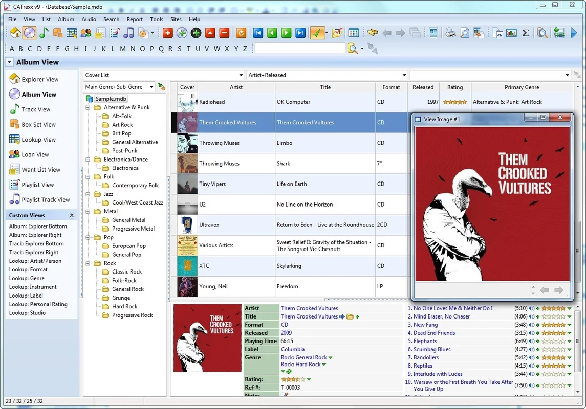 CATraxx for Windows - Organize Your Music Collection