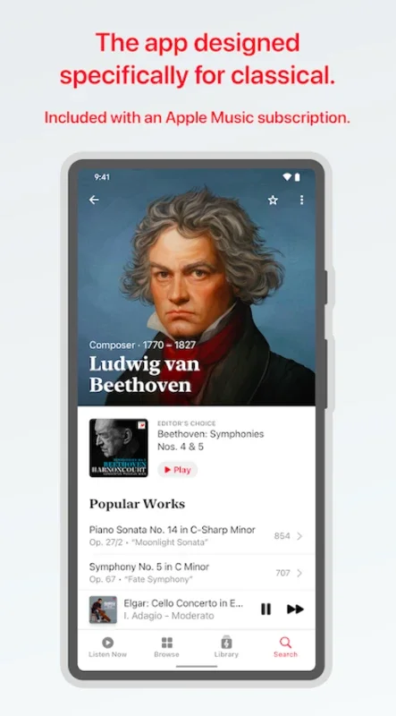 Apple Music Classical for Android - Unparalleled Classical Experience