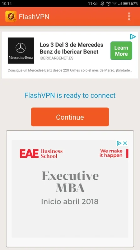 FlashVPN for Android: Unrestricted Web Browsing