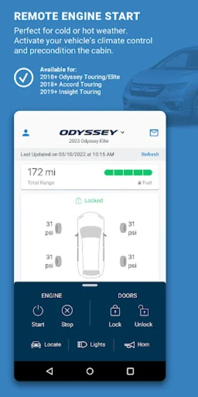 HondaLink for Android: Enhanced Vehicle Management
