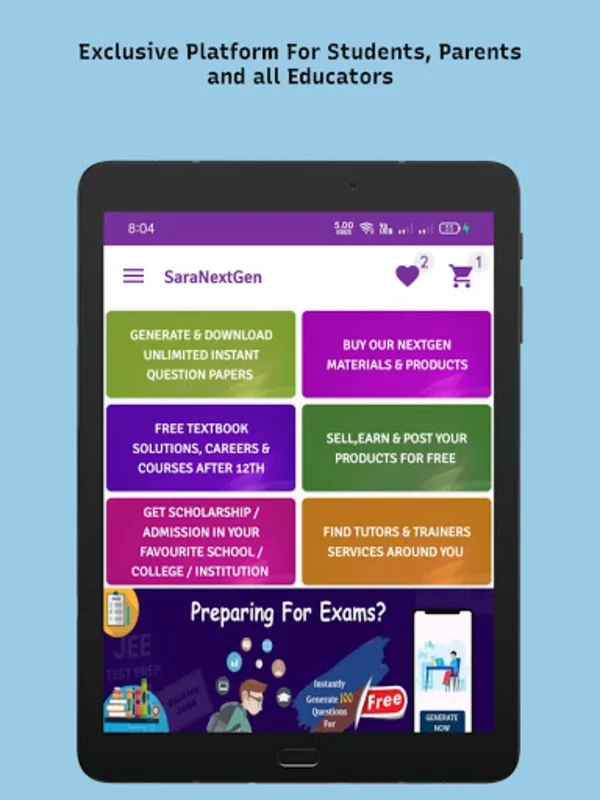 Test Generator | CBSE JEE NEET for Android: Customizable Exam Prep