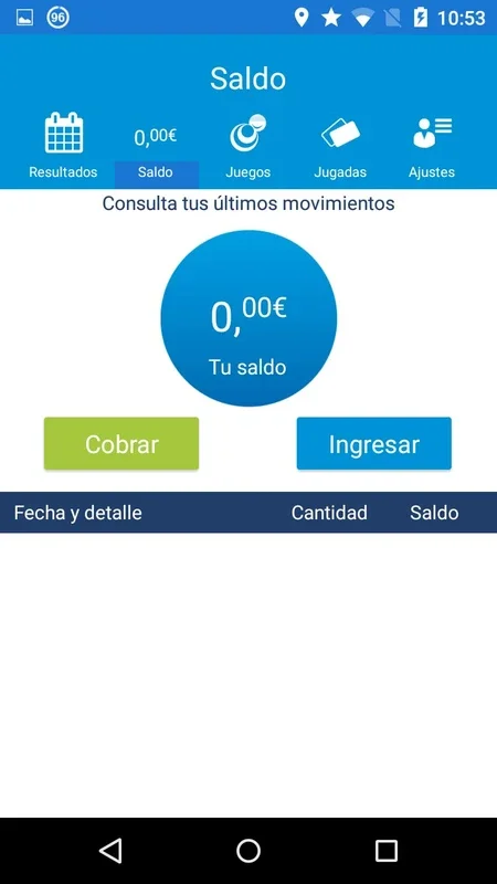 Lotería El Negrito for Android - Manage Your Lottery Bets