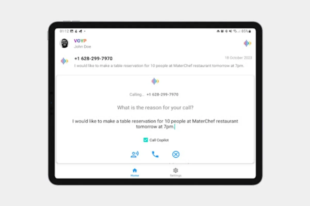 VOYP - Voice Over Your Phone for Android - Effortless Call Automation