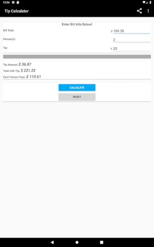 Tip Calculator for Android - Simplify Tipping