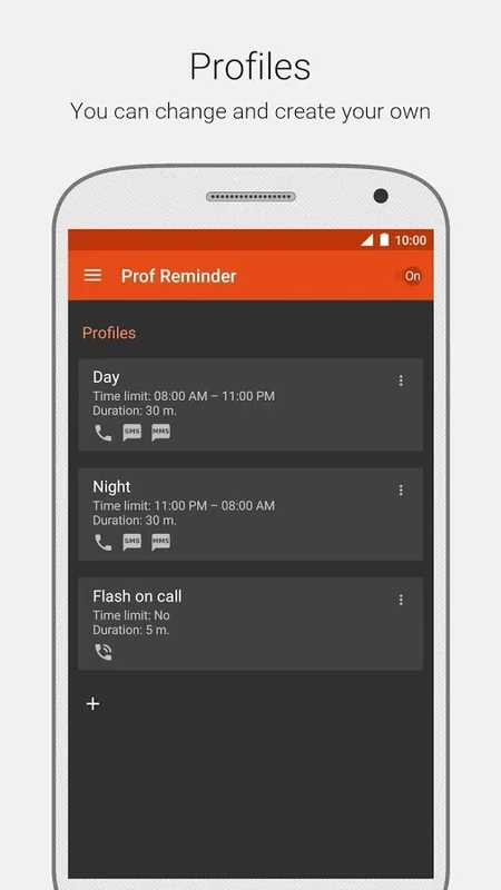 Prof Reminder for Android: Customizable Missed Call & Message Reminder