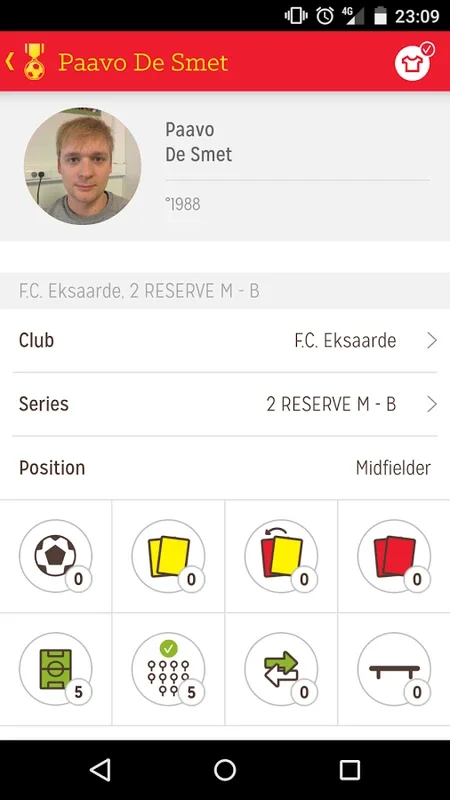 BBF for Android - Follow Belgian Soccer Matches