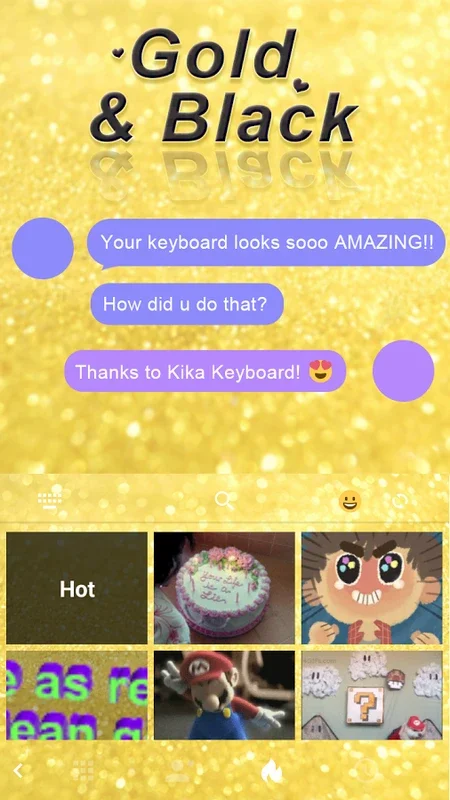 GoldandBlack for Android: Transform Your Kika Keyboard