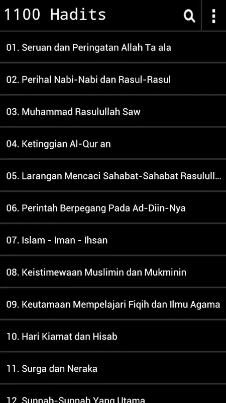 1100 Hadiths Terpilih - Melayu for Android: Enrich Your Knowledge