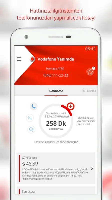 Vodafone Yanımda for Android - Manage Vodafone Services