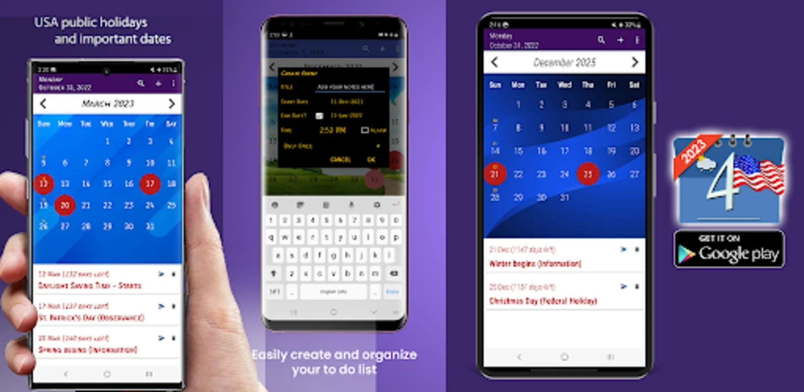 US Calendar with Holidays 2023 for Android - Stay Organized All Year