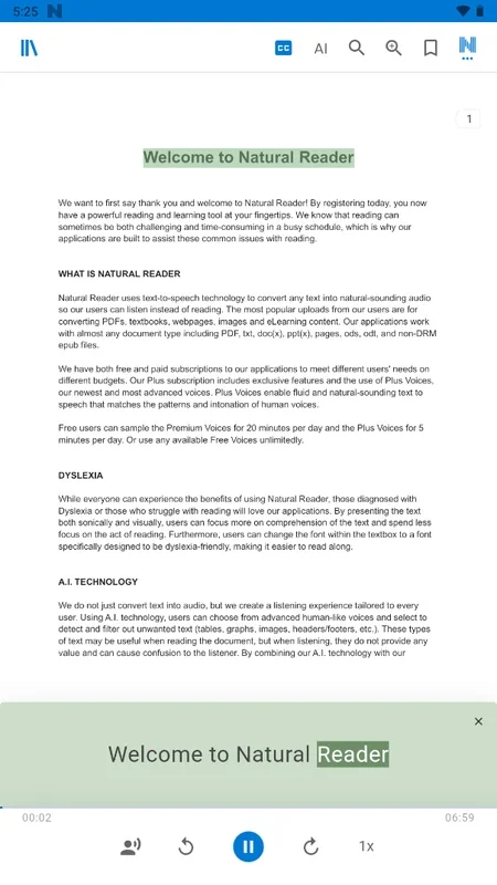 NaturalReader for Android - Access 20 Languages and Useful Features