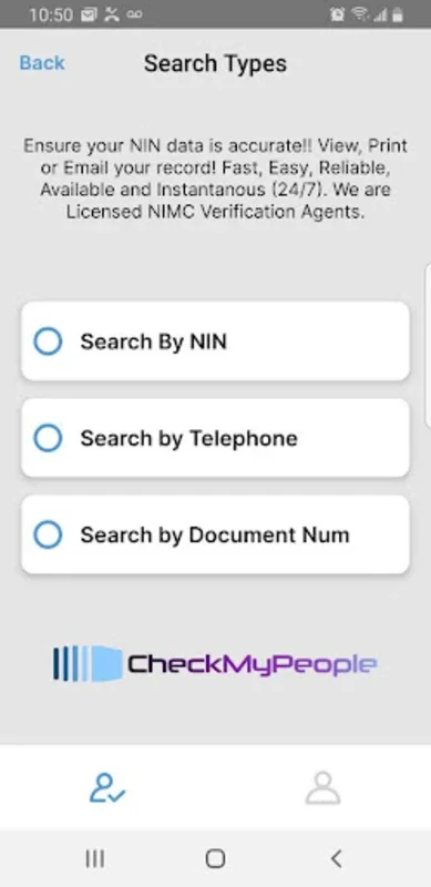 CheckMyPeople for Android - Secure Identity Verification