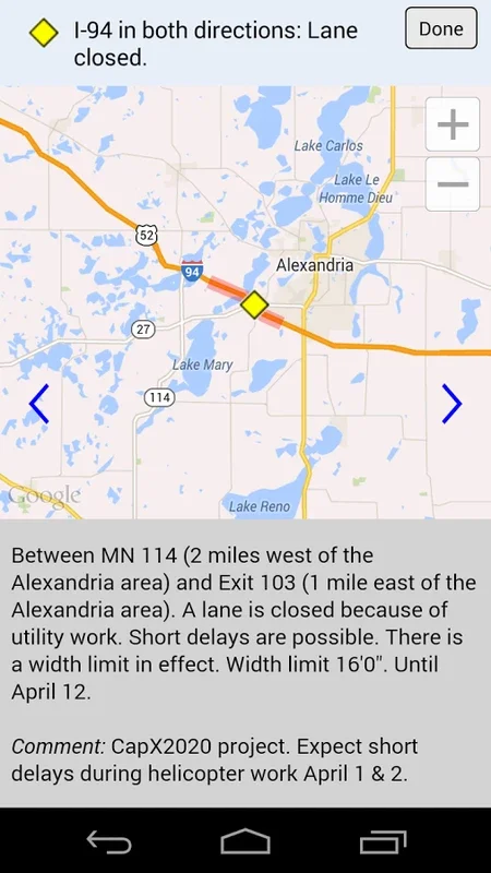 511mn for Android - Real-Time MN Traffic Info App