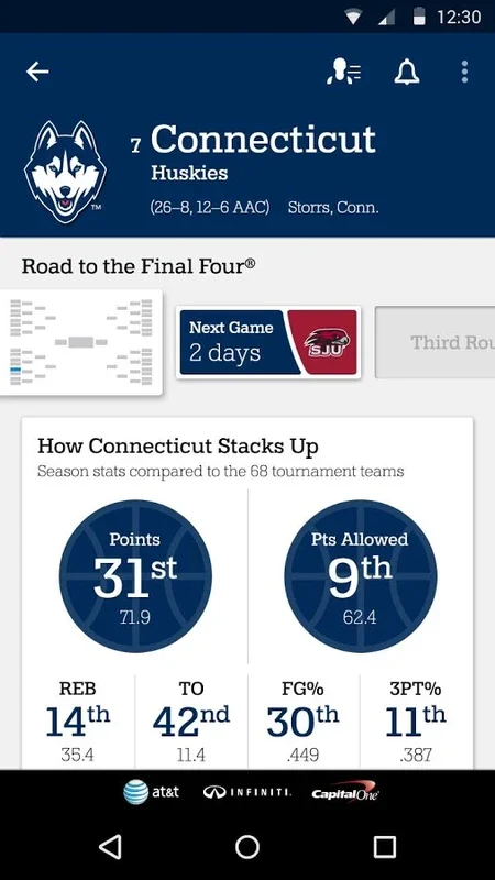 NCAA March Madness Live for Android - No Download Needed, Just Use AppHuts