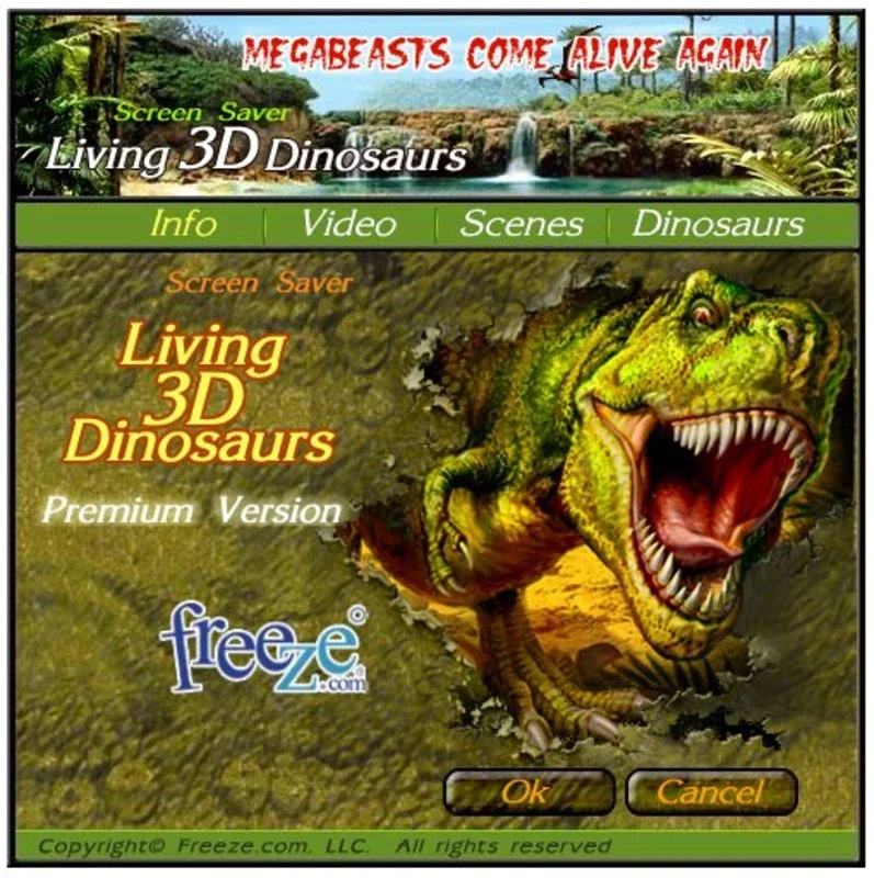 3D Dinosaurs Screensaver for Windows - Free Download