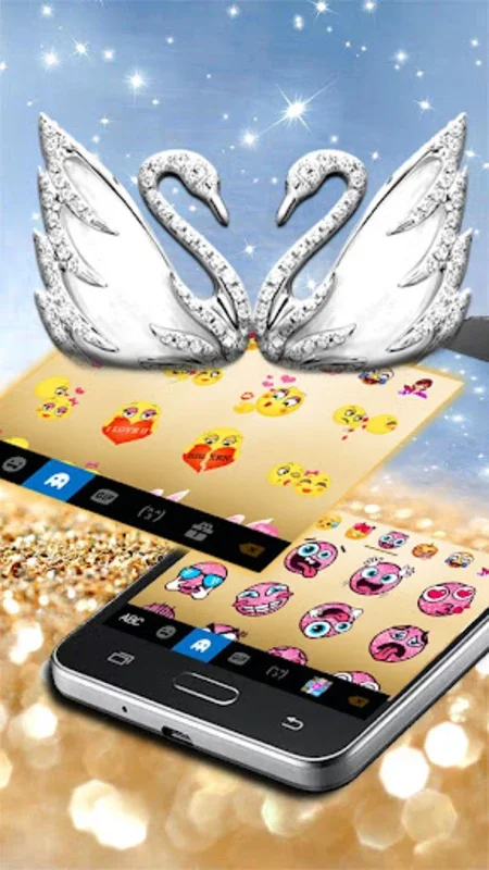 Luxury Swan Keyboard Theme for Android - Enhance Typing