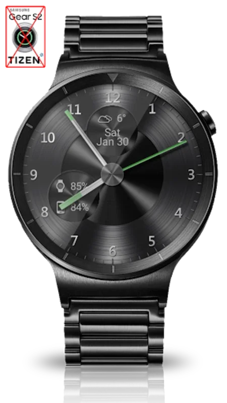 Black Metal HD Watch Face for Android - Add Elegance to Your Wearable