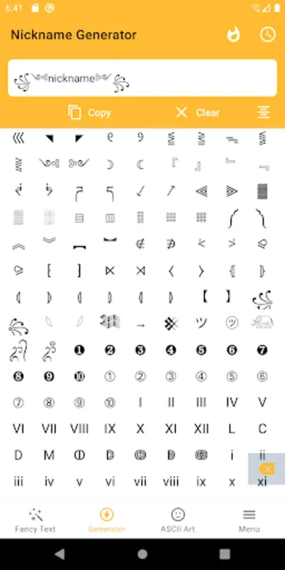 Fancy Text Symbols for Android - No Downloading Needed