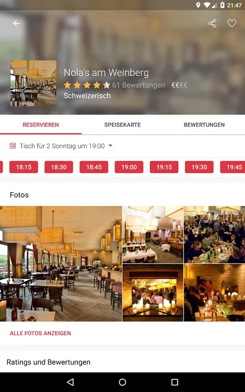 OpenTable DE for Android - Simplify Restaurant Reservations