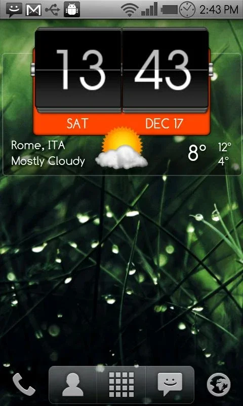 3D Flip Clock & World Weather Widget Theme Pack 1 for Android