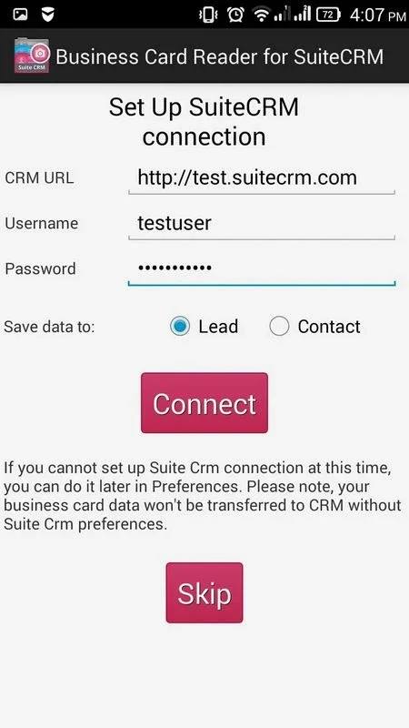 Business Card Reader for SuiteCRM for Android: Streamline Contact Management