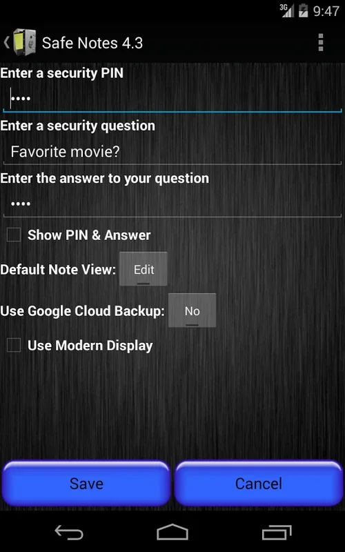 Safe Notes for Android - Secure Notepad App