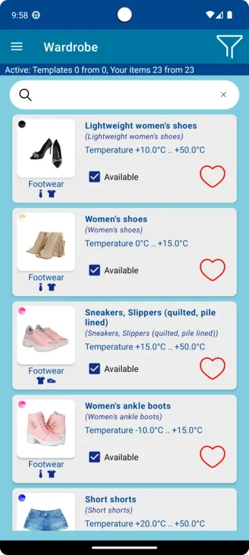 Weather and Wardrobe Assistant for Android: Choose the Right Outfits