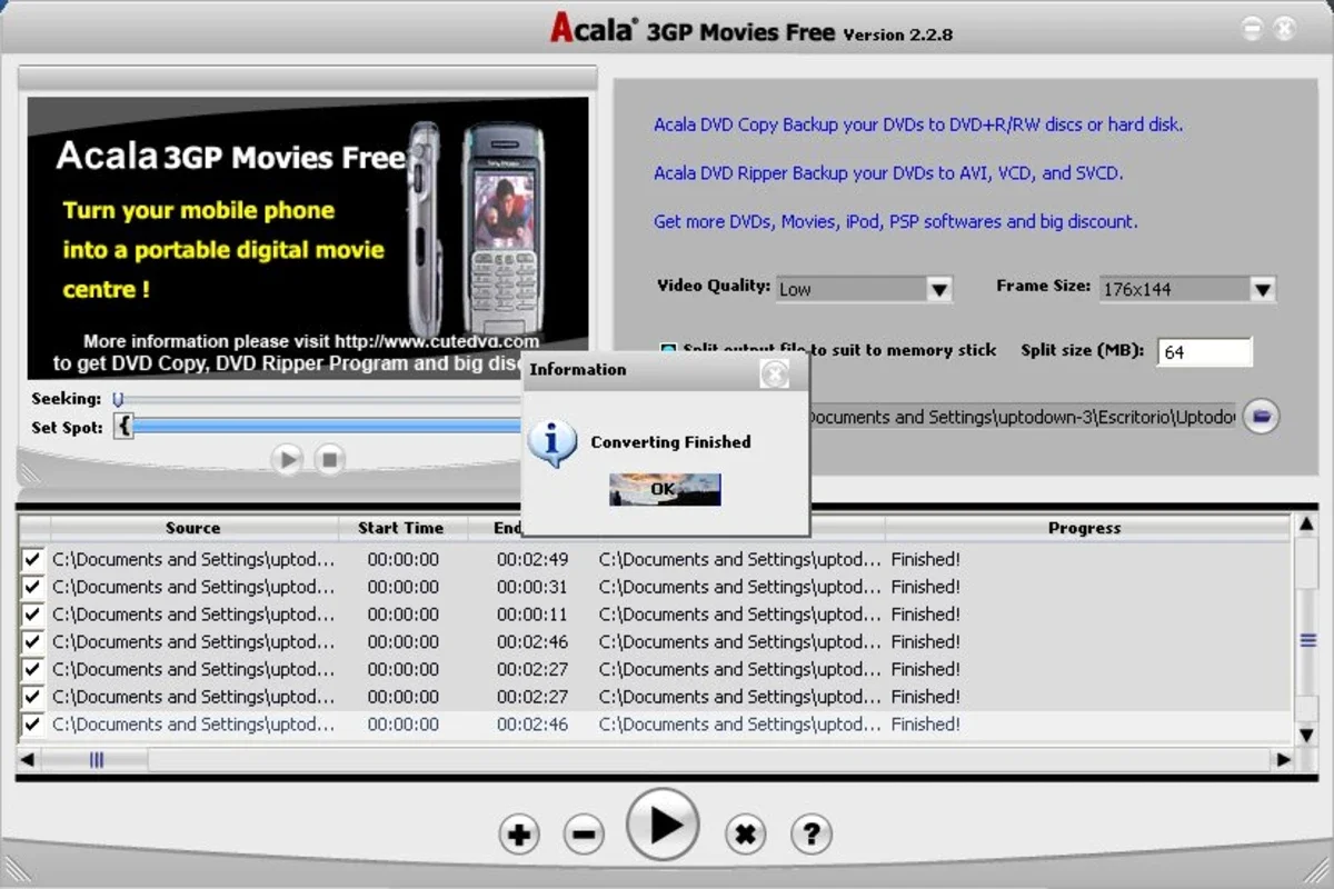 Acala 3GP Movies Free for Windows - No Download Required