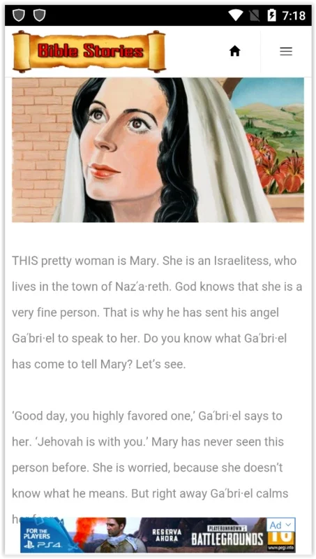 Bible Stories for Android: Dynamic Biblical Content