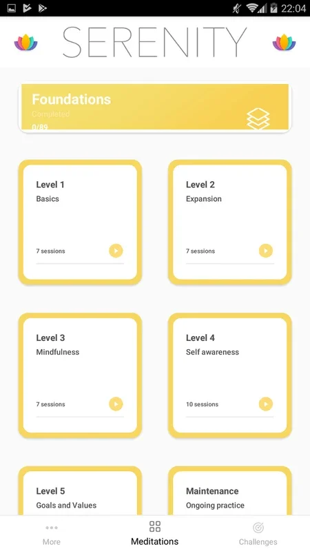 Serenity for Android - Guided Meditation App