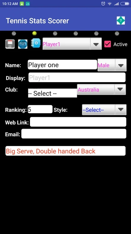 Tennis Scorer Free for Android - Track Your Tennis Scores