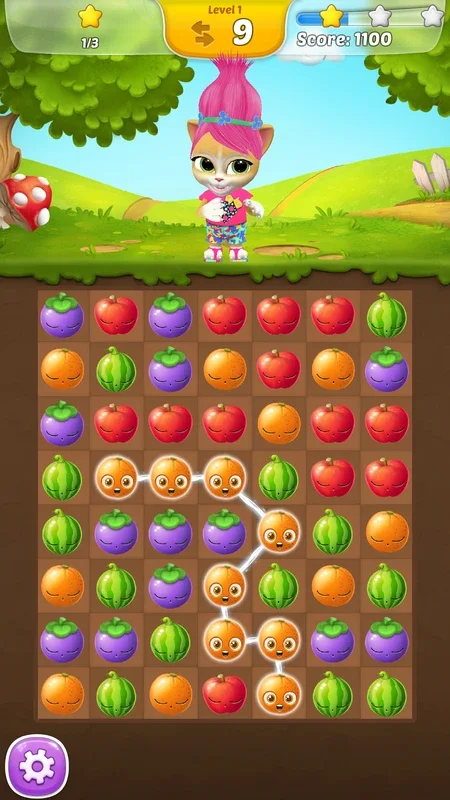 Emma the Cat: Fruit Mania for Android - Fun Fruit Matching Game